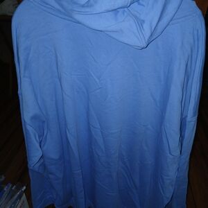 Casual Light Blue Hoodie